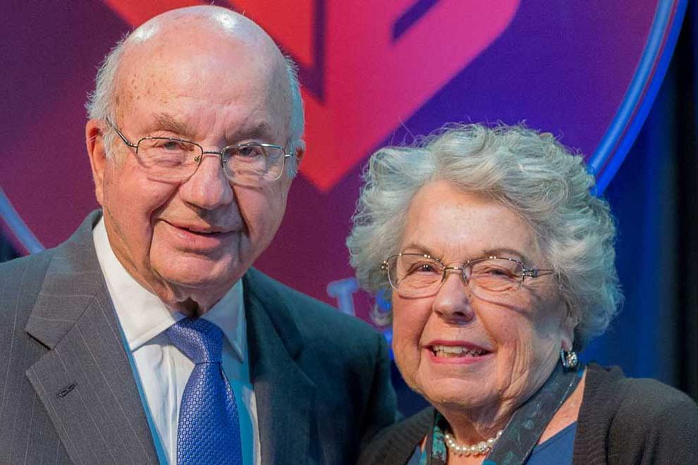 Alumni Norm and Nancy Edwards received the President’s Award for Philanthropy.